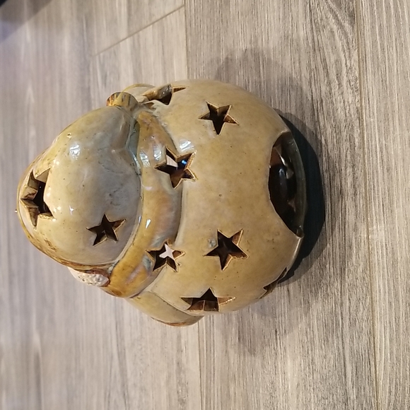 Kohl's Accents Set Kohls Christmas Ceramic Snowman Tea Lite Candle